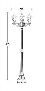 Наземный фонарь 79808S B Gb