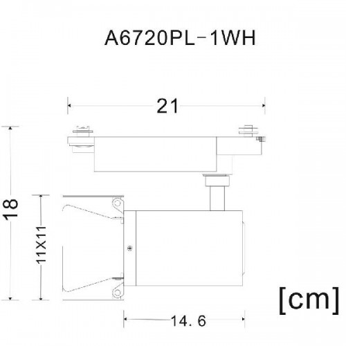 Трековый светильник Falena A6720PL-1WH