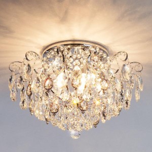 Потолочная люстра Crystal 10081/6 хром/прозрачный хрусталь Strotskis