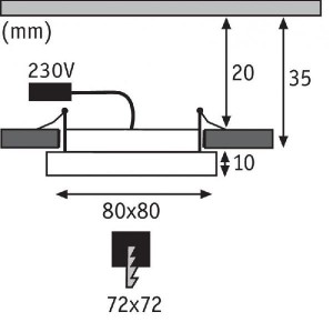 Точечный светильник Panel Areo 92951