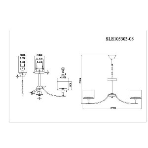 Подвесная люстра Linda SLE105303-08