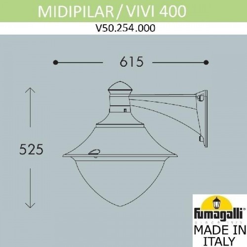 Настенный светильник уличный Vivi V50.254.000.AXH27