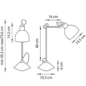 Интерьерная настольная лампа Loft 865917