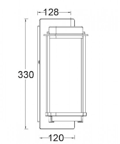 Настенный светильник уличный  W1859-3K Gb