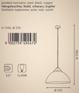 Подвесной светильник Truro 2 49247