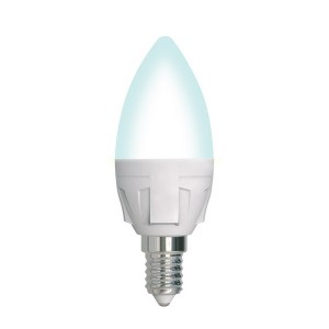 Лампочка светодиодная  LED-C37 7W/4000K/E14/FR/DIM PLP01WH картон