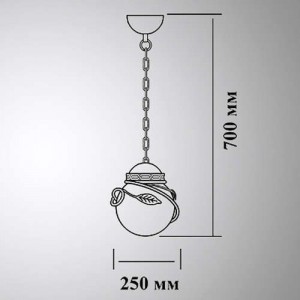 Уличный светильник подвесной Галактика 40-002-ЧЗ