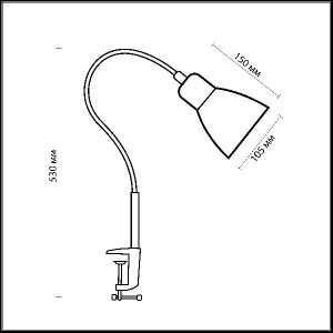 Интерьерная настольная лампа Costa 1997/1T