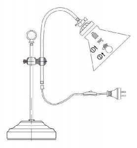 Интерьерная настольная лампа Landlife 6871