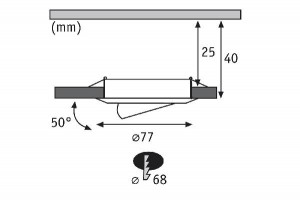 Точечный светильник 93579