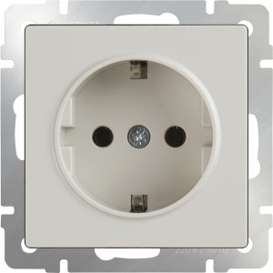 Розетка Слоновая кость WL03-SKG-01-IP20-ivory