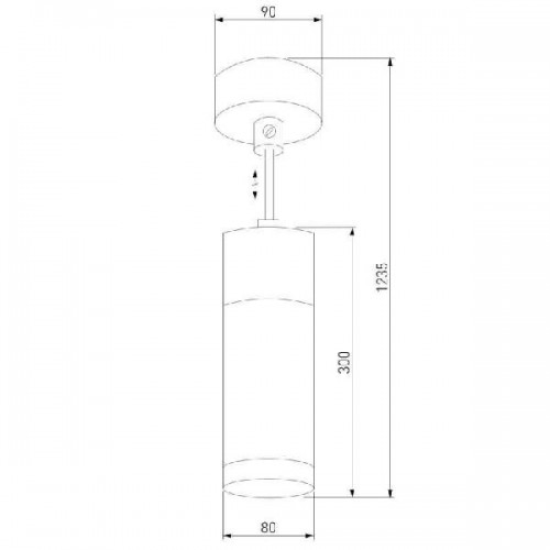 Подвесной светильник Double Topper 50135/1 LED хром/черный