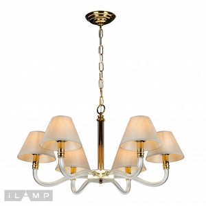 Подвесная люстра Amber YT2043-6 GD+Coffee