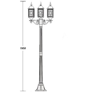 Наземный фонарь 64808S B Bl