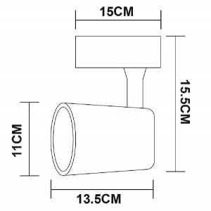 Трековый светильник Amico A1830PL-1BK