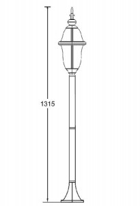 Наземный фонарь 89406 Bl
