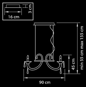 Подвесная люстра CORNO 821060