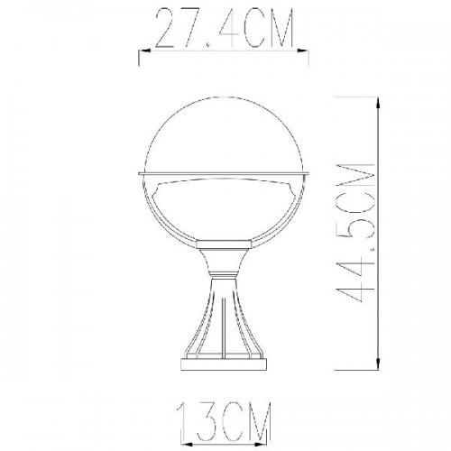 Наземный фонарь Monaco A1494FN-1BK