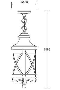 Уличный светильник подвесной 84805 Gb
