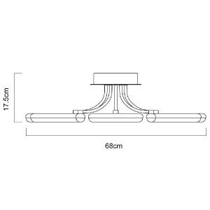 Потолочная люстра Nastro A9358PL-5WH