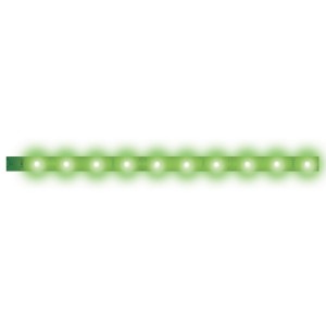 Светодиодная лента  ULS-N21-2835-120LED/m-8mm-IP67-220V-8W/m-50M-GREEN бобина