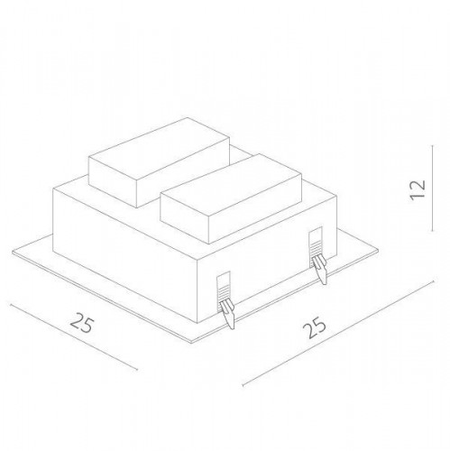 Точечный светильник Cardani Medio A5930PL-4WH