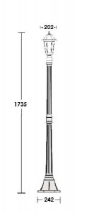 Наземный фонарь 79808S Gb