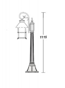 Наземный фонарь 81407/18 Gb крестовина