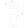 Трековый светильник Traccia A2310PL-1BK