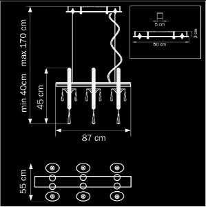 Подвесная люстра CORNO 821160