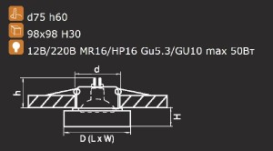 Точечный светильник LUI 006127