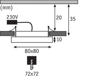 Точечный светильник Panel Areo 92954