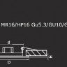 Точечный светильник Teso fix 011074