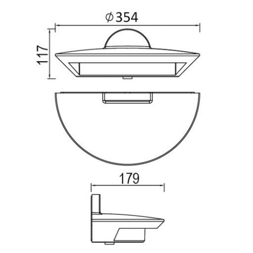 Настенный светильник уличный Sidney W1880L