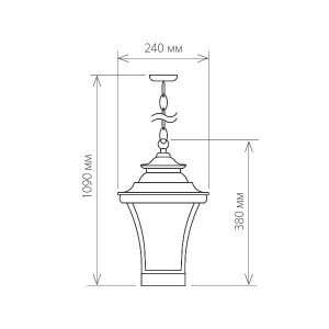 Уличный светильник подвесной Libra Libra H венге (GLXT-1408H)