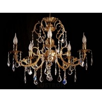 Подвесная люстра 8888 8888/5 AB Leaf crystal