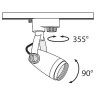 Трековый светильник Track lamps TR001-1-GU10-W