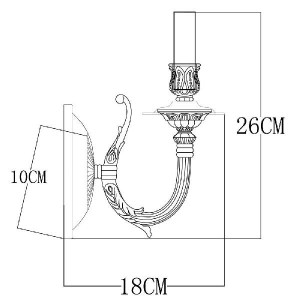 Бра Luisa A5966AP-1WG