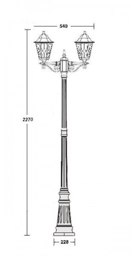 Наземный фонарь  79809 lg A Bl