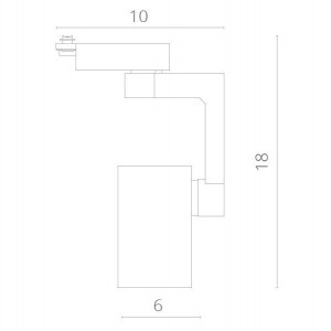 Трековый светильник Traccia A2310PL-1WH
