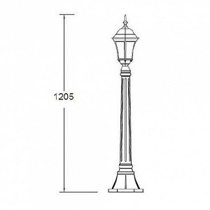 Наземный фонарь 91307S Bl