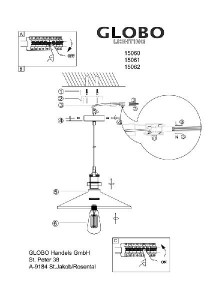 Подвесной светильник Knud 15060
