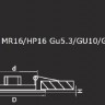 Точечный светильник Teso fix 011075