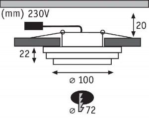Точечный светильник 92914