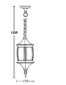 Уличный светильник подвесной 85105 Gb