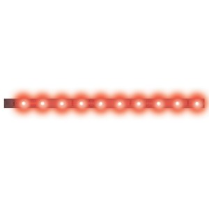 Светодиодная лента  ULS-N21-2835-120LED/m-8mm-IP67-220V-8W/m-50M-RED бобина