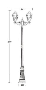 Наземный фонарь 79809 lg A Gb