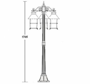 Наземный фонарь 81408 В Gb