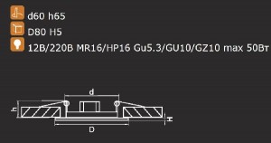 Точечный светильник Teso fix 011079