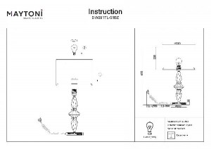 Интерьерная настольная лампа Monte Carlo DIA091TL-01BZ